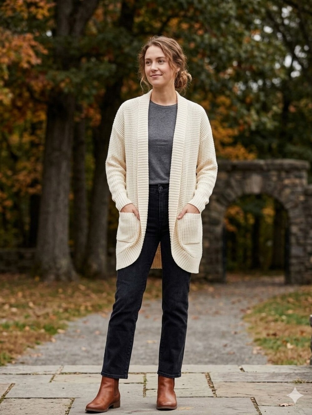 NWT Merokeety Open Front Cardigan Sweater L